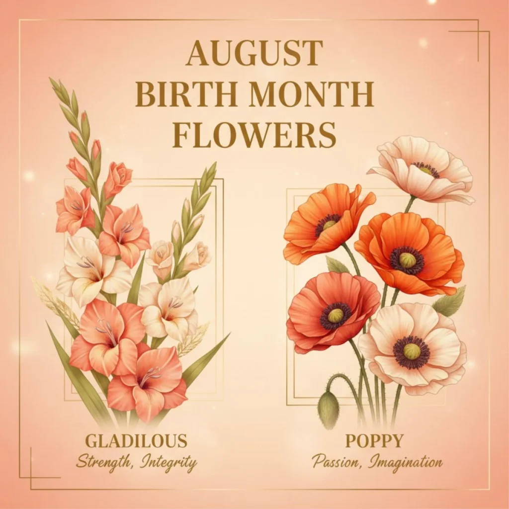 August Birth Month Flowers