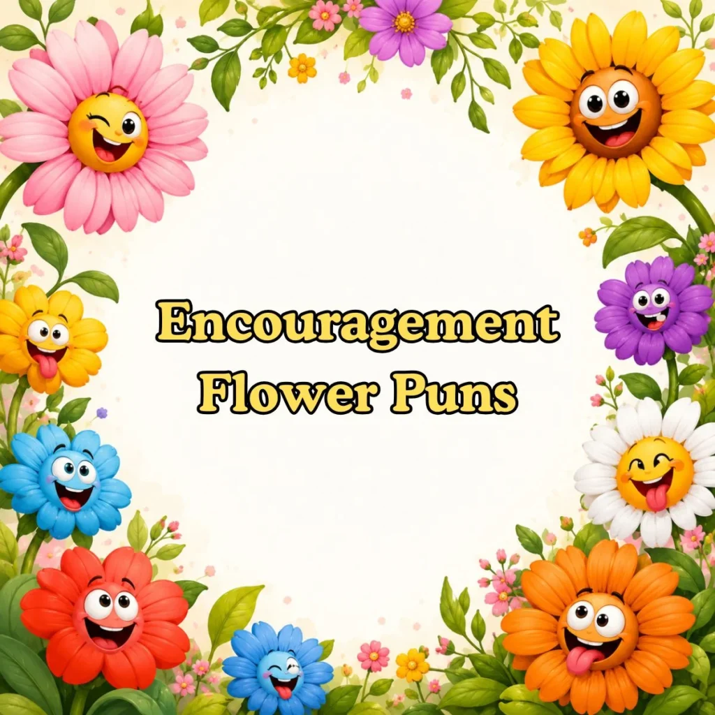 Encouragement Flower Puns