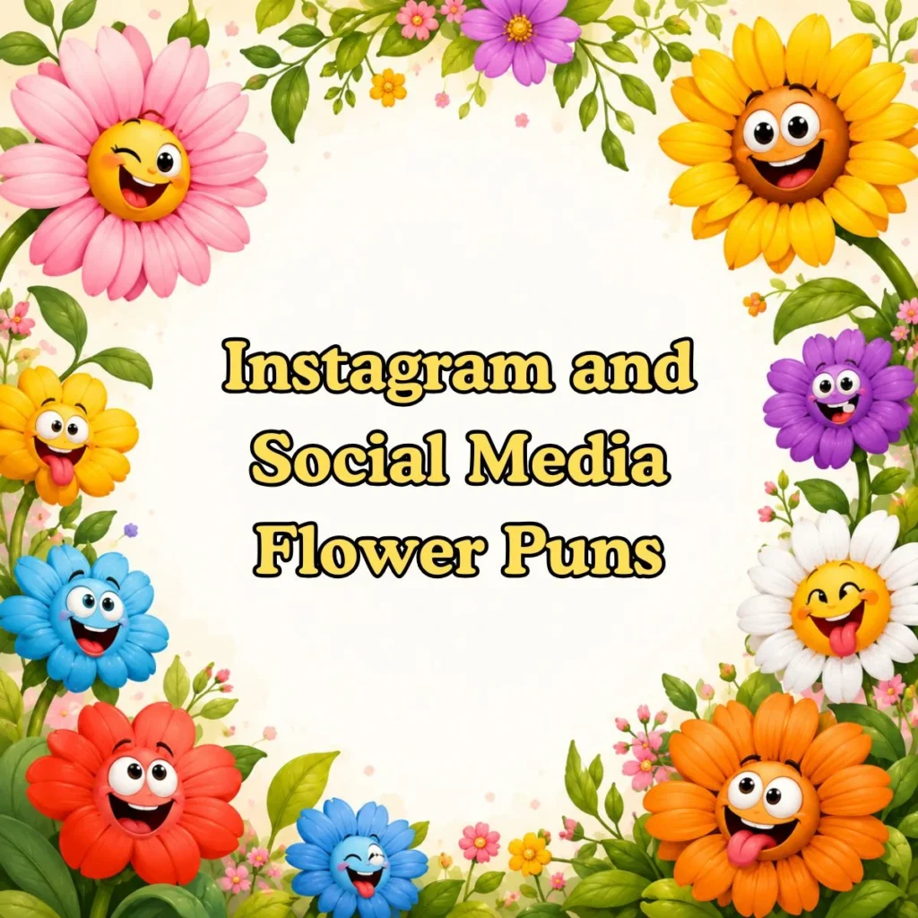 Instagram and Social Media Flower Puns