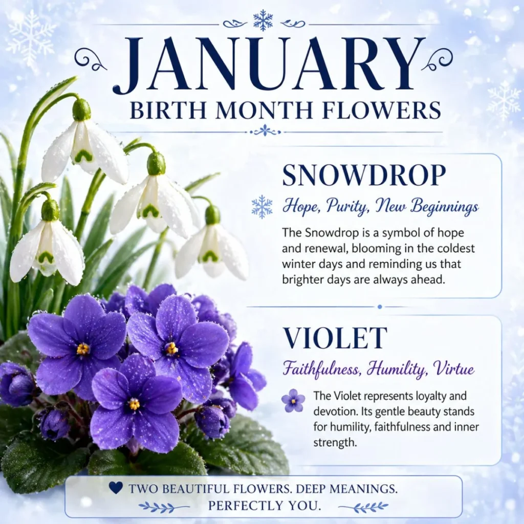 January Birth Month Flowers
