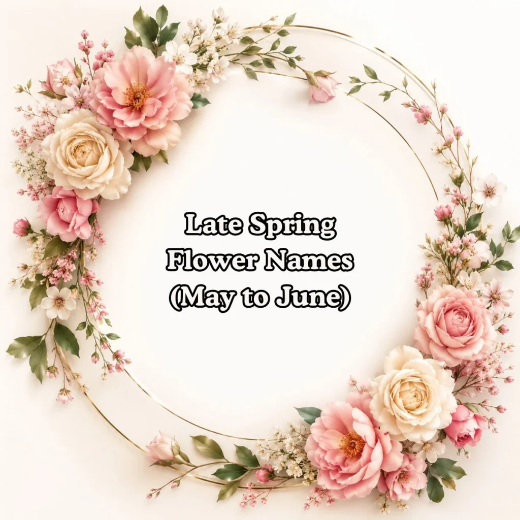 Late Spring Flower Names (May to June)