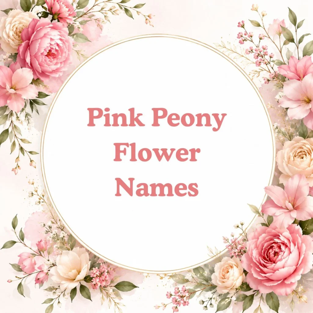 Pink Peony Flower Names