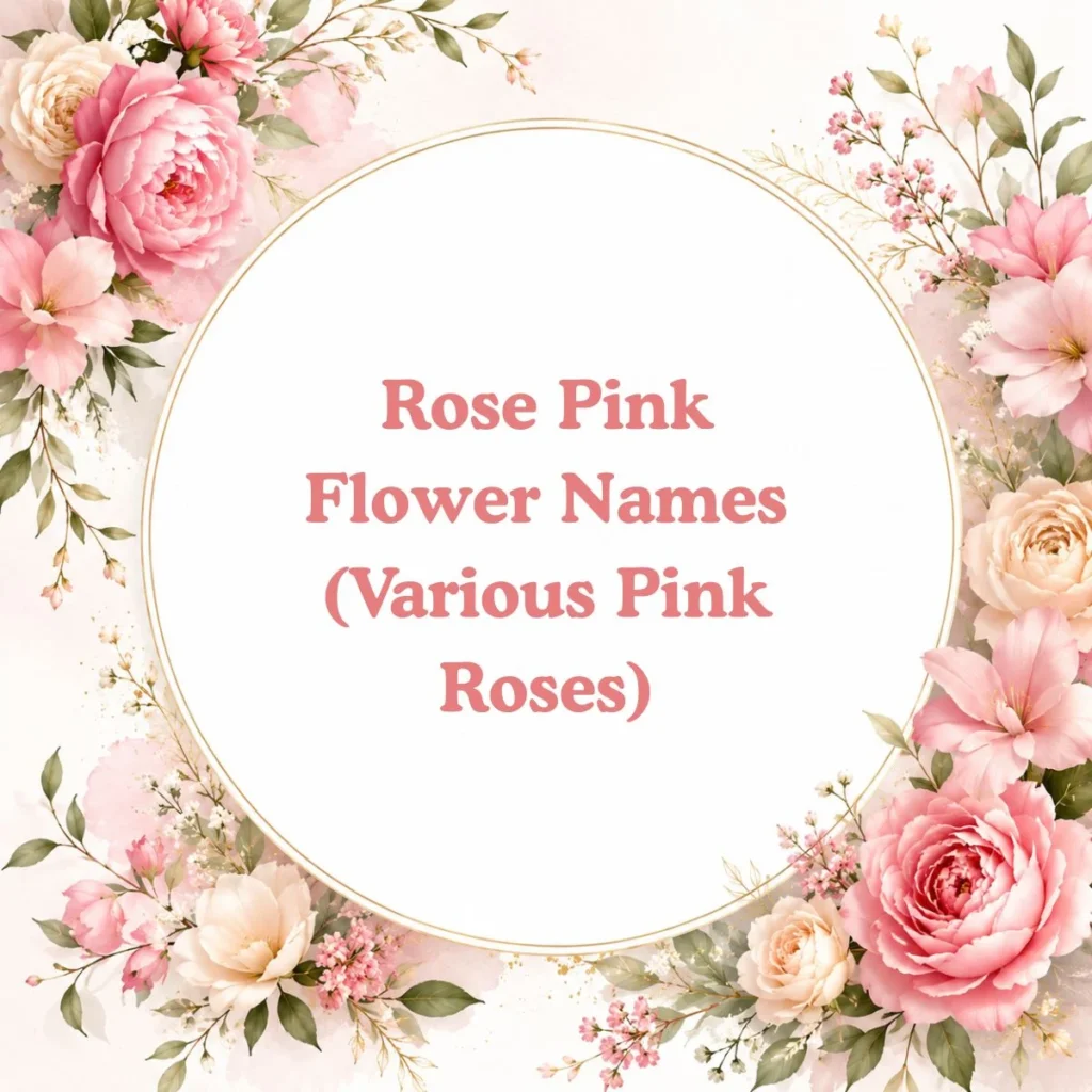 Rose Pink Flower Names (Various Pink Roses)