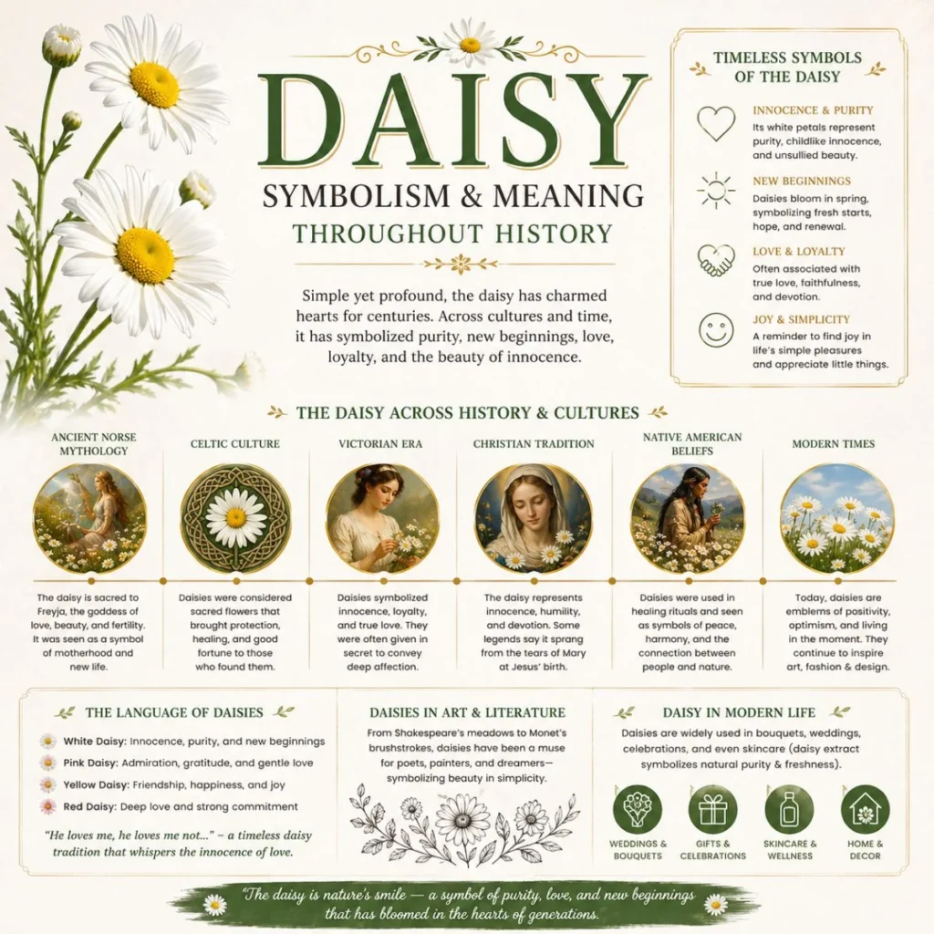 Daisy Symbolism and Meaning Throughout History
