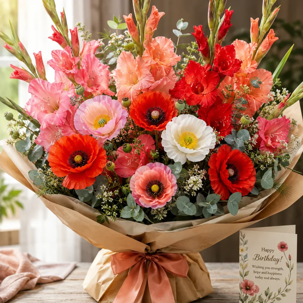August Birth Flower Bouquet Ideas