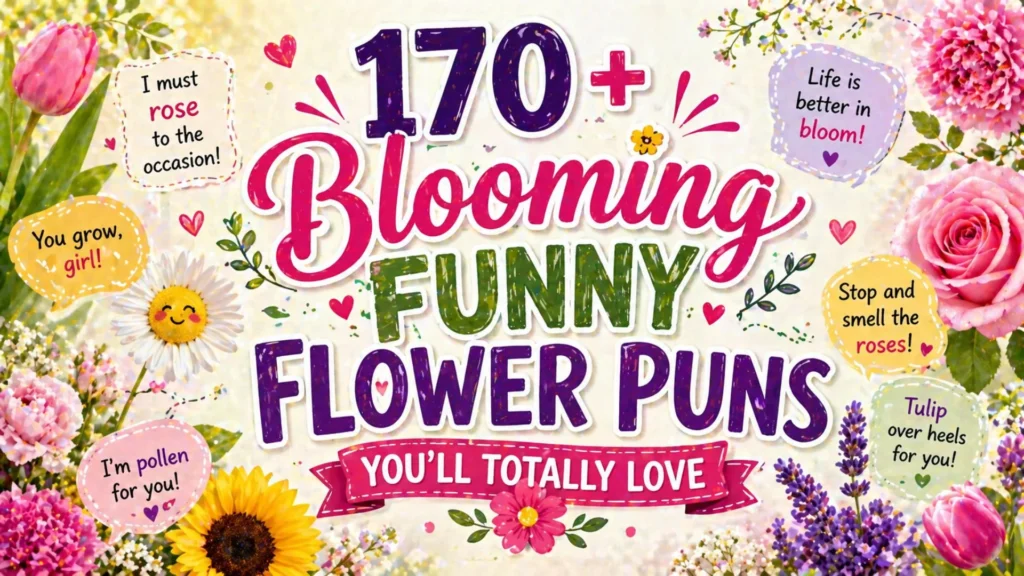 170+ Blooming Funny Flower Puns You’ll Totally Love 🌸