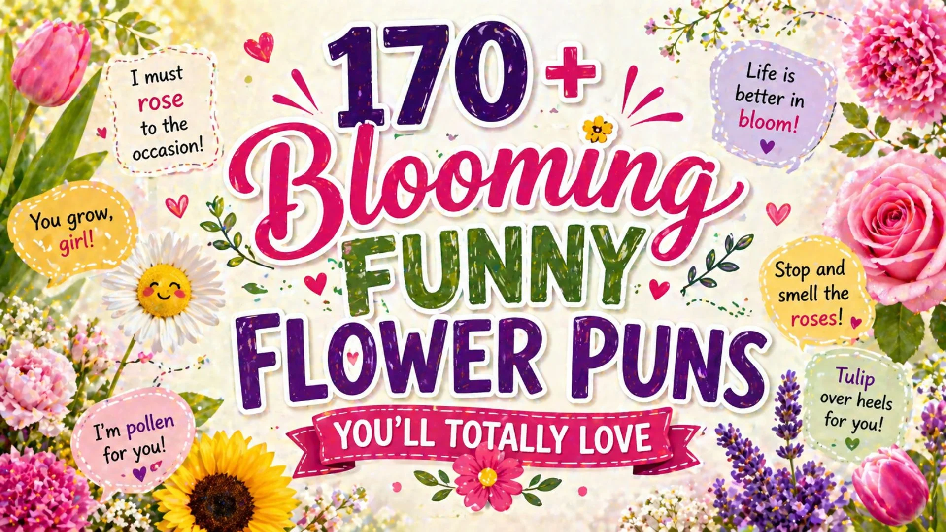 170+ Blooming Funny Flower Puns You’ll Totally Love 🌸