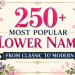 250+ Most Popular Flower Names From Classic To Modern