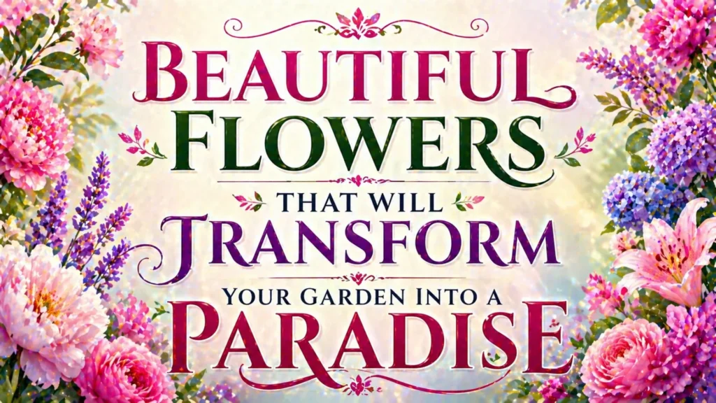Beautiful Flowers That Will Transform Your Garden into a Paradise