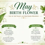 May Birth Flower Lily of the Valley and Hawthorn Meanings
