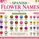Spanish Flower Names for Gardens, Vocabulary and Inspiration