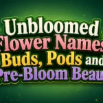Unbloomed Flower Names Buds, Pods and Pre-Bloom Beauty