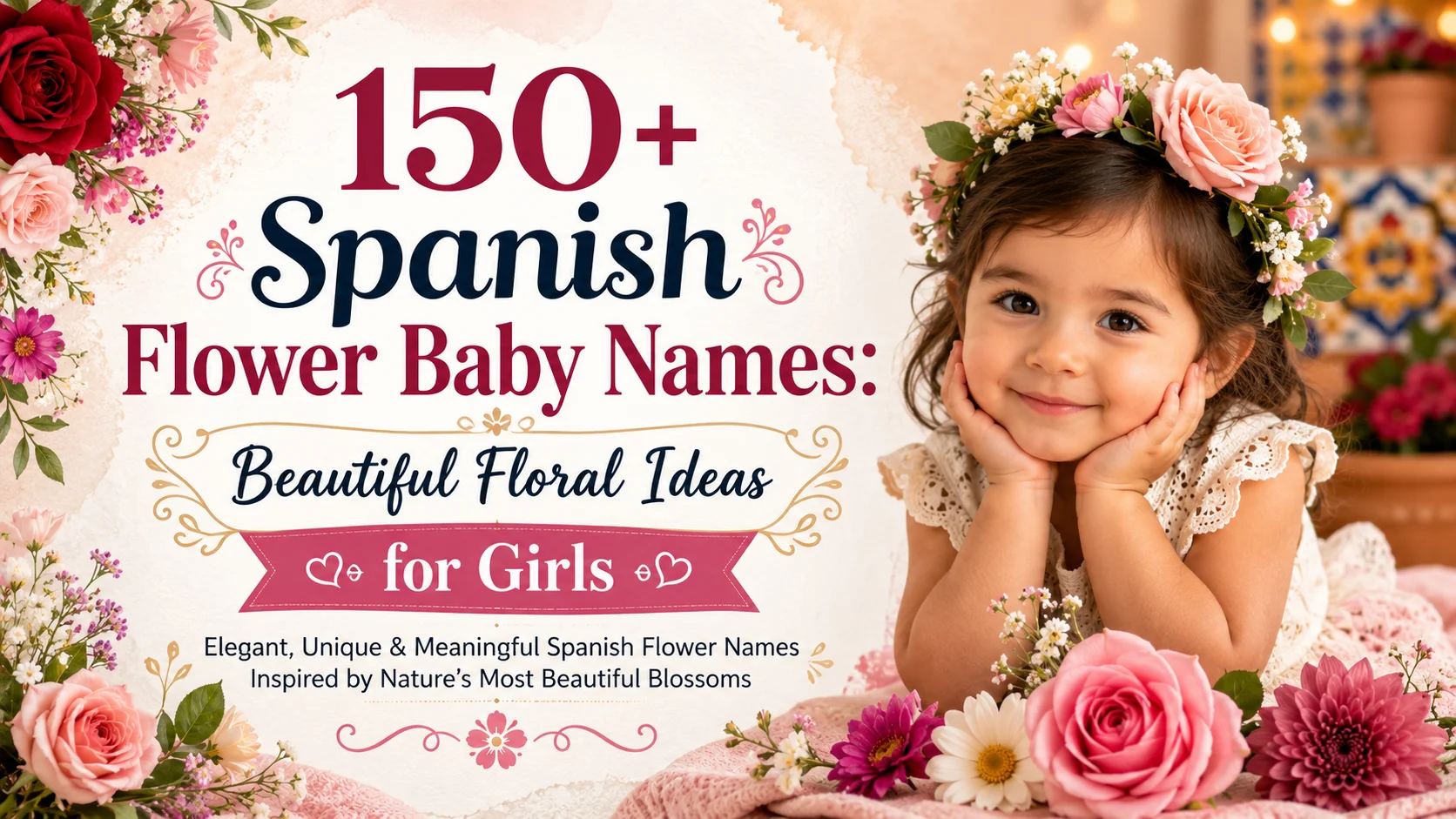 150+ Spanish Flower Baby Names Beautiful Floral Ideas for Girls