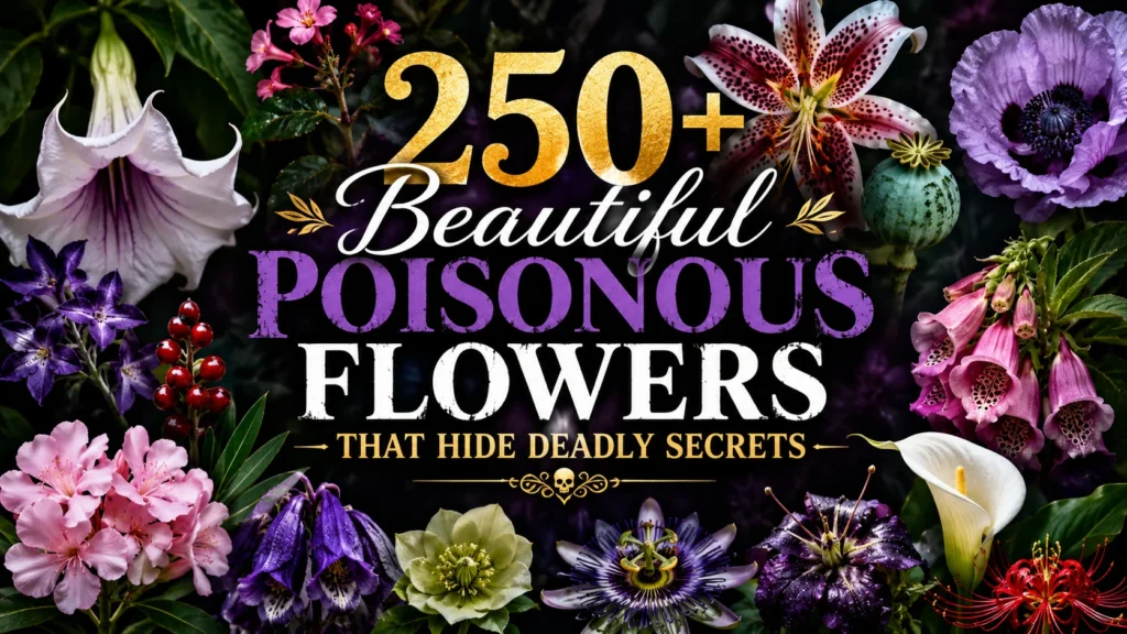 250+ Beautiful Poisonous Flowers That Hide Deadly Secrets