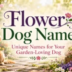 Flower Dog Names Unique Names for Your Garden-Loving Dog