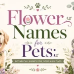 Flower Names for Pets Botanical Names for Dogs and Cats