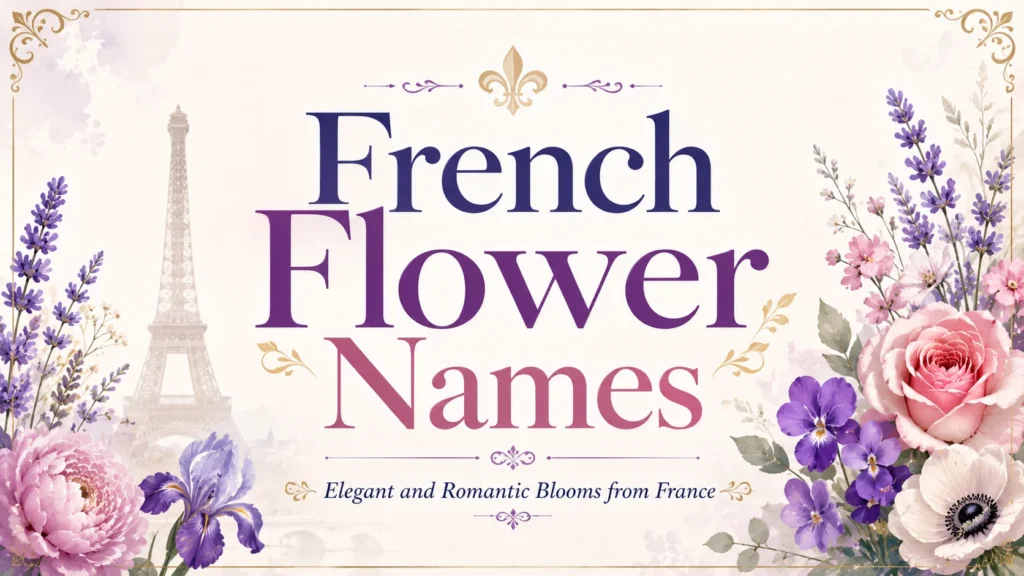 French Flower Names Elegant and Romantic Blooms from France