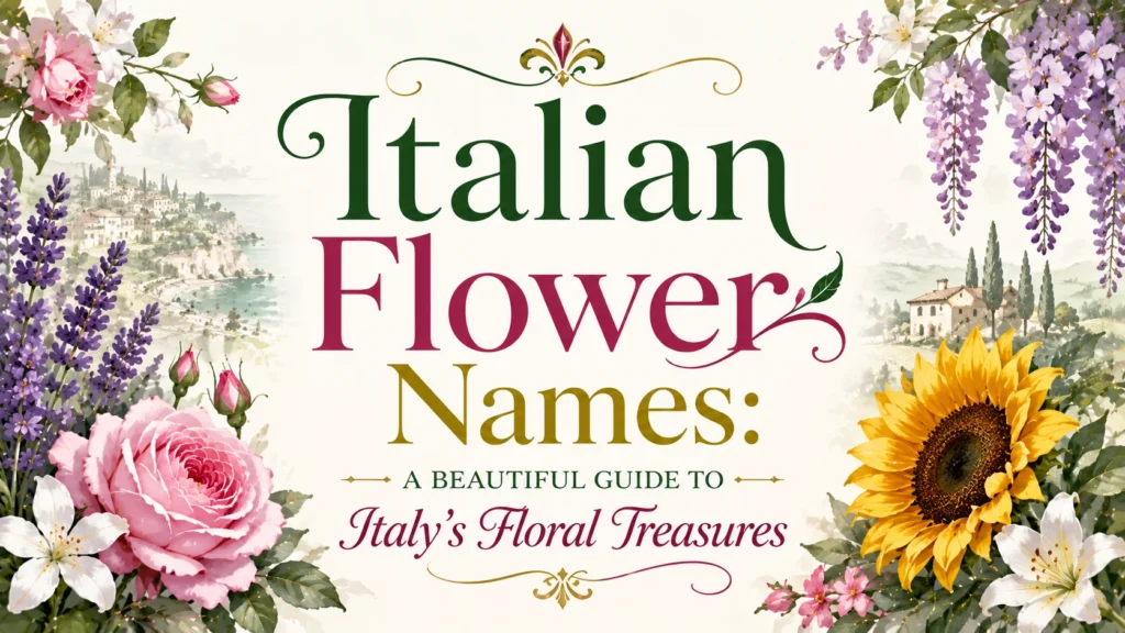 Italian Flower Names A Beautiful Guide to Italy's Floral Treasures
