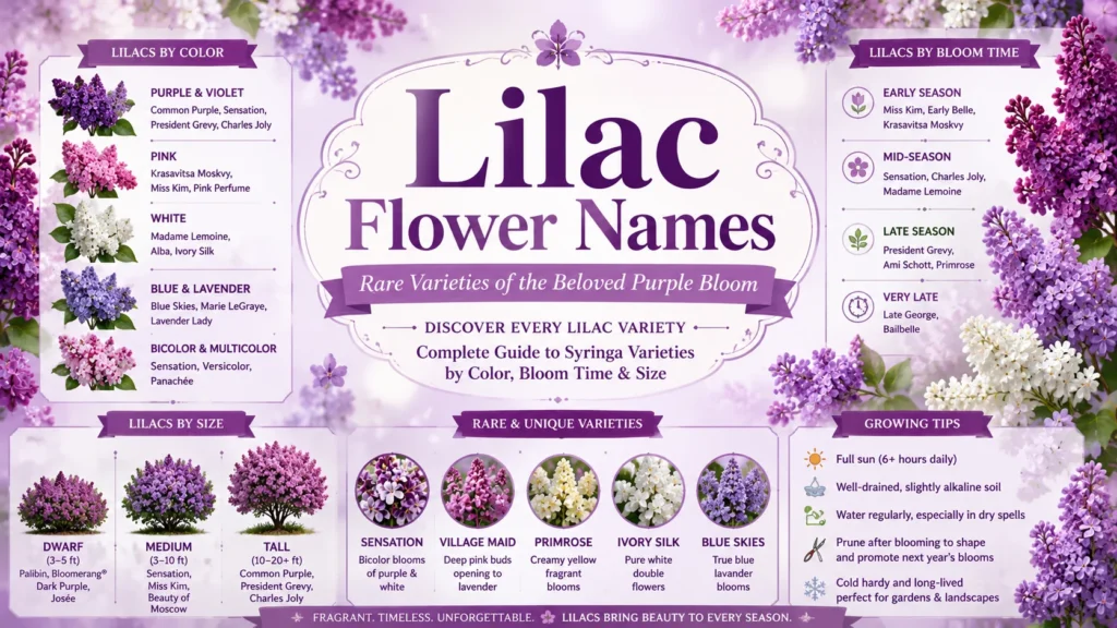 Lilac Flower Names Rare Varieties of the Beloved Purple Bloom