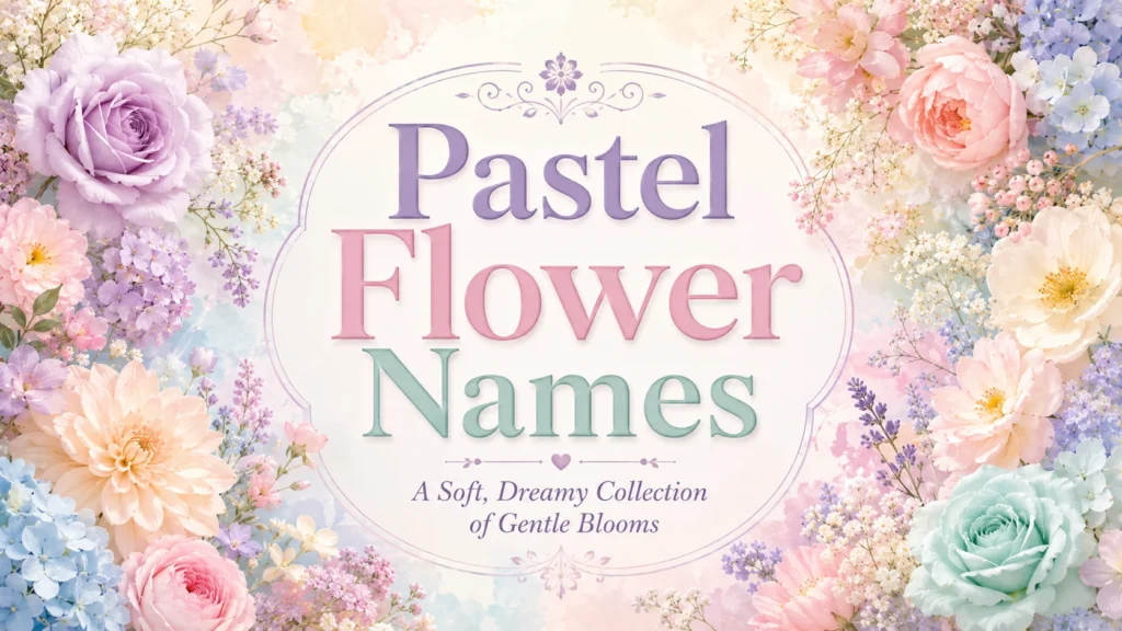 Pastel Flower Names A Soft, Dreamy Collection of Gentle Blooms