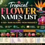 Tropical Flower Names List 150+ Rare Blooms from Paradise
