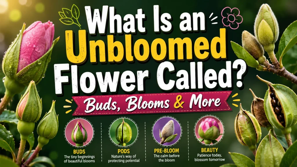 What Is an Unbloomed Flower Called Buds, Blooms & More