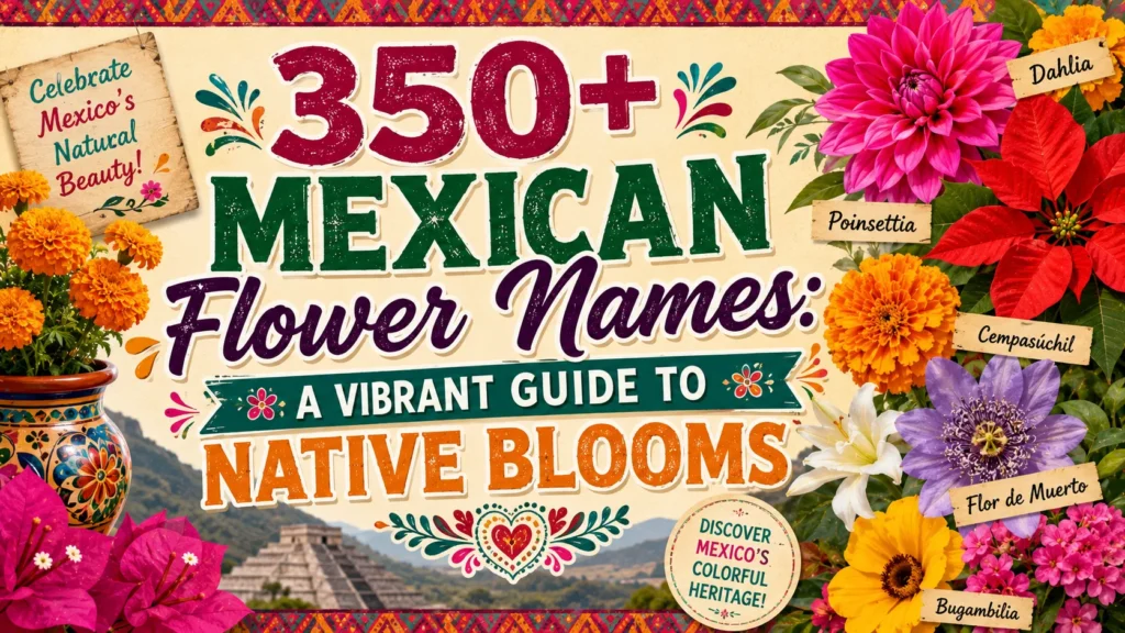 350+ Mexican Flower Names A Vibrant Guide to Native Blooms 🌺