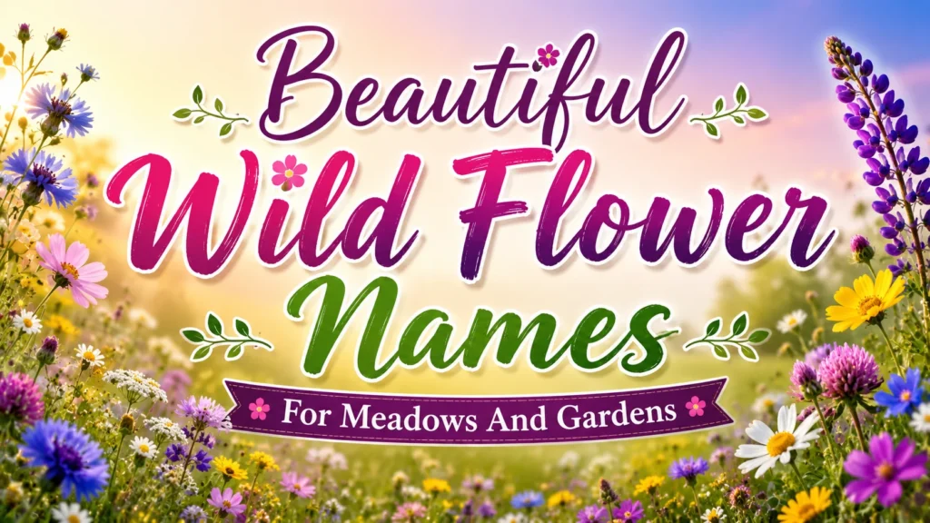 Beautiful Wild Flower Names For Meadows And Gardens