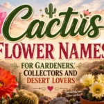 Cactus Flower Names for Gardeners, Collectors and Desert Lovers