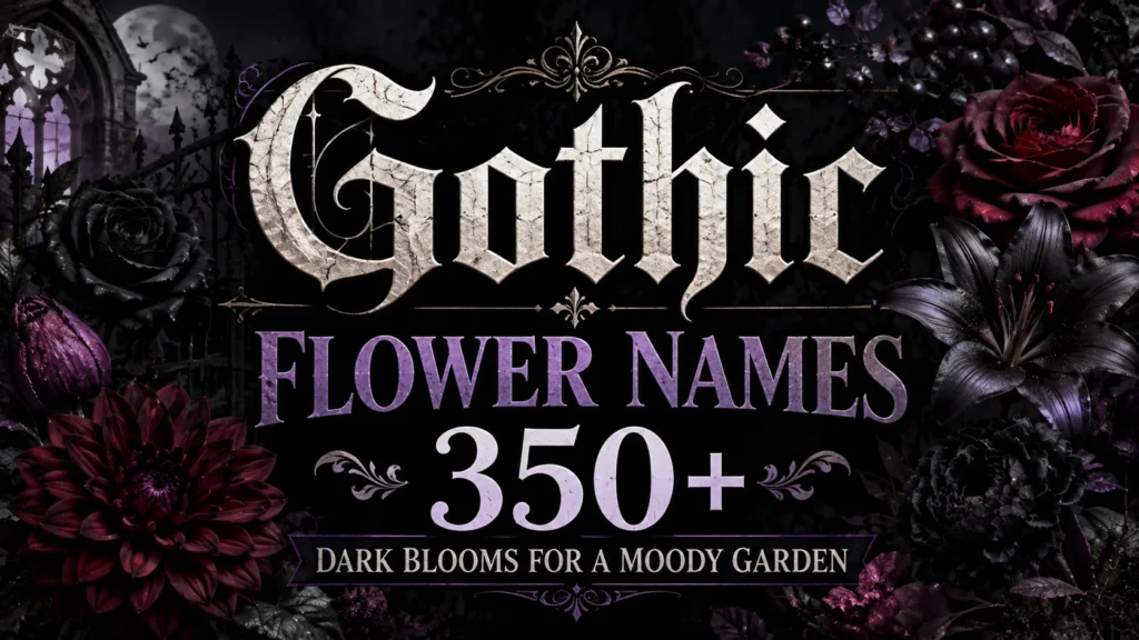 Gothic Flower Names 350+ Dark Blooms for a Moody Garden