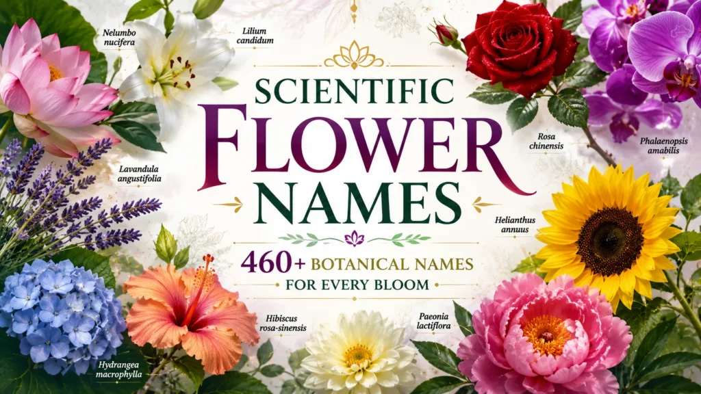 Scientific Flower Names 460+ Botanical Names for Every Bloom