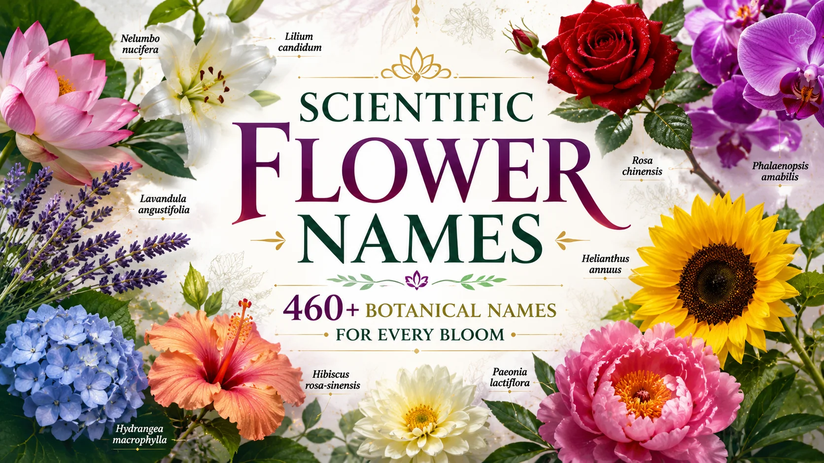 Scientific Flower Names 460+ Botanical Names for Every Bloom
