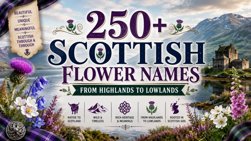 250+ Scottish Flower Names From Highlands To Lowlands