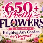 650+ Pretty Flowers That Will Brighten Any Garden or Bouquet 🌸