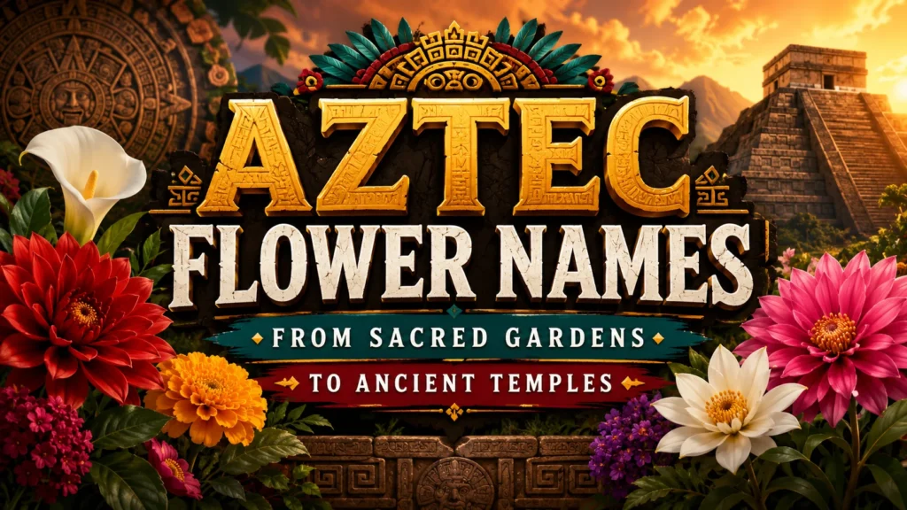 Aztec Flower Names From Sacred Gardens To Ancient Temples