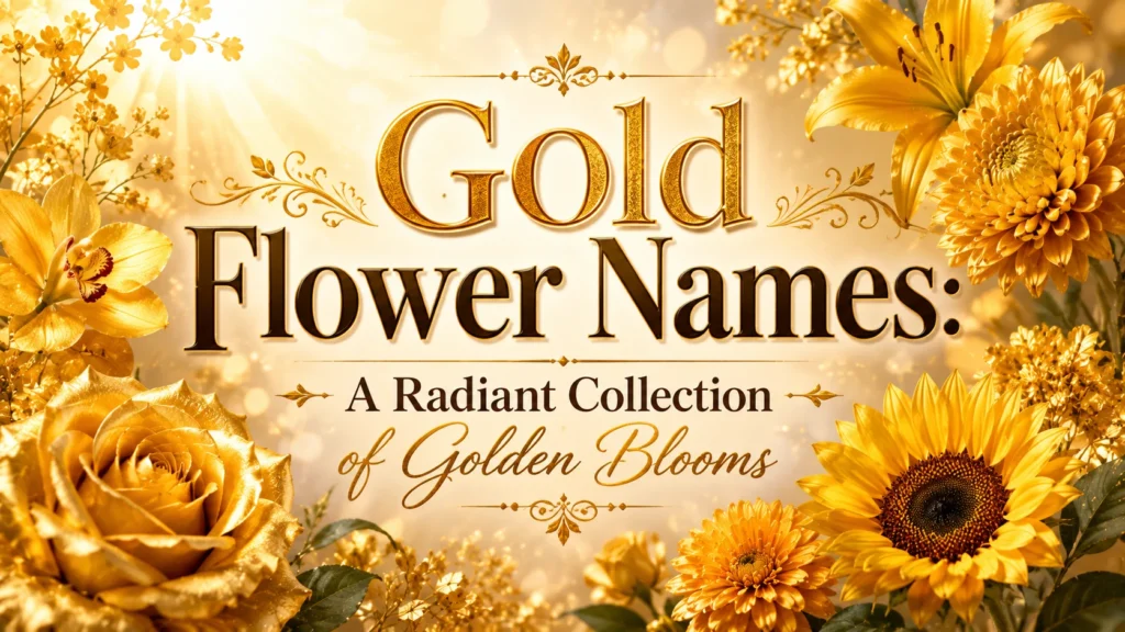 Gold Flower Names A Radiant Collection of Golden Blooms