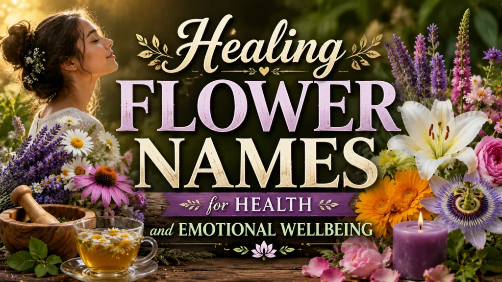 Healing Flower Names for Health and Emotional Wellbeing