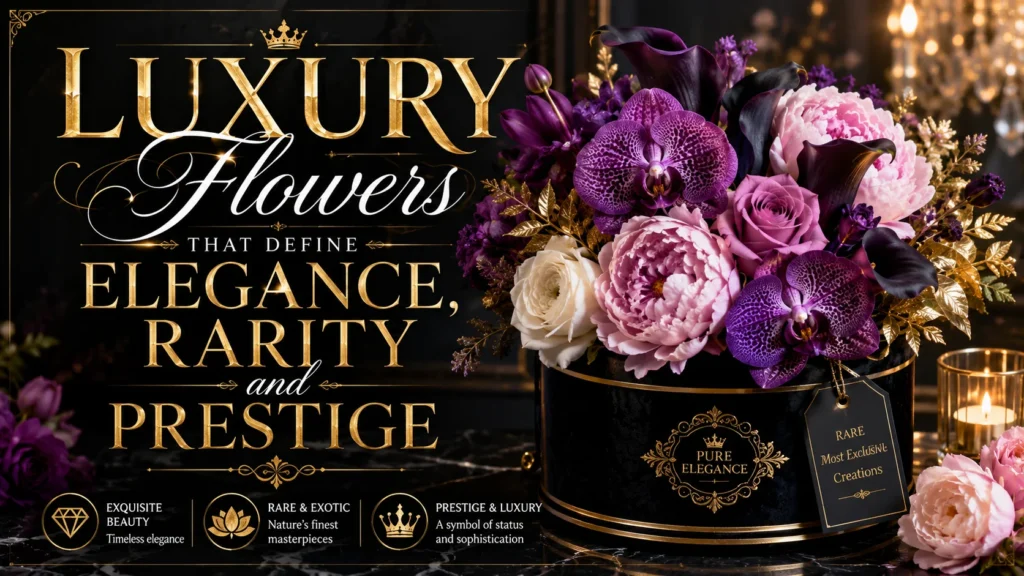 Luxury Flowers That Define Elegance, Rarity and Prestige