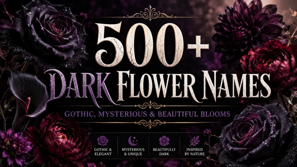 500+ Dark Flower Names Gothic, Mysterious & Beautiful Blooms