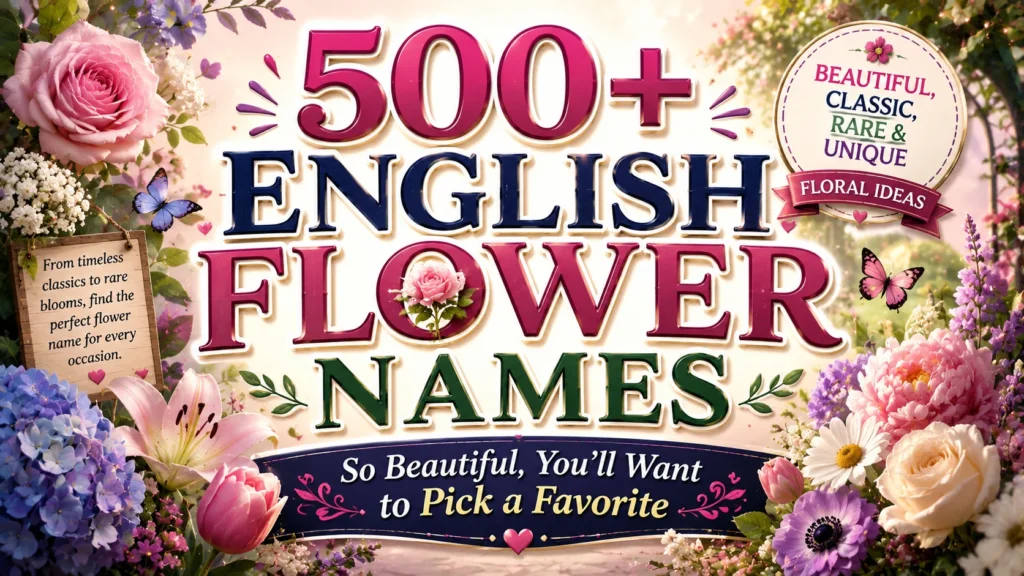 English Flower Names So Beautiful, You’ll Want to Pick a Favorite