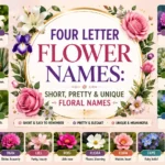 Four Letter Flower Names Short, Pretty & Unique Floral Names