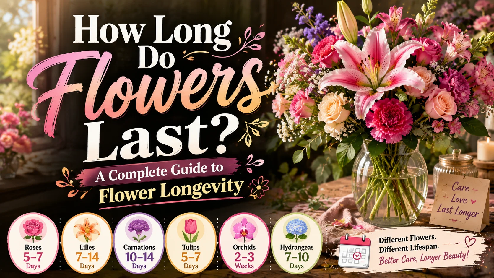How Long Do Flowers Last A Complete Guide to Flower Longevity