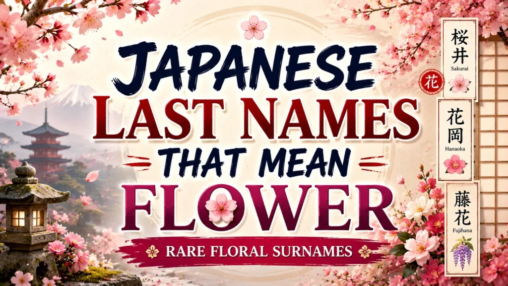 Japanese Last Names That Mean Flower Rare Floral Surnames