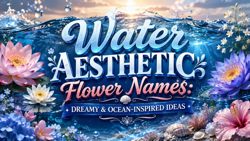 Water Aesthetic Flower Names Dreamy & Ocean-Inspired Ideas