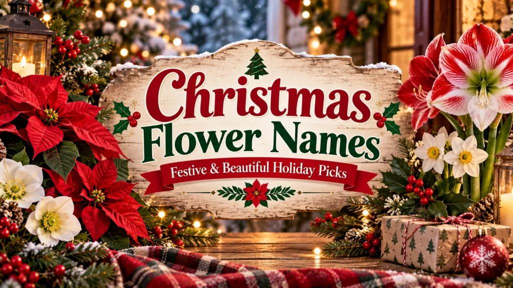 Christmas Flower Names Festive & Beautiful Holiday Picks