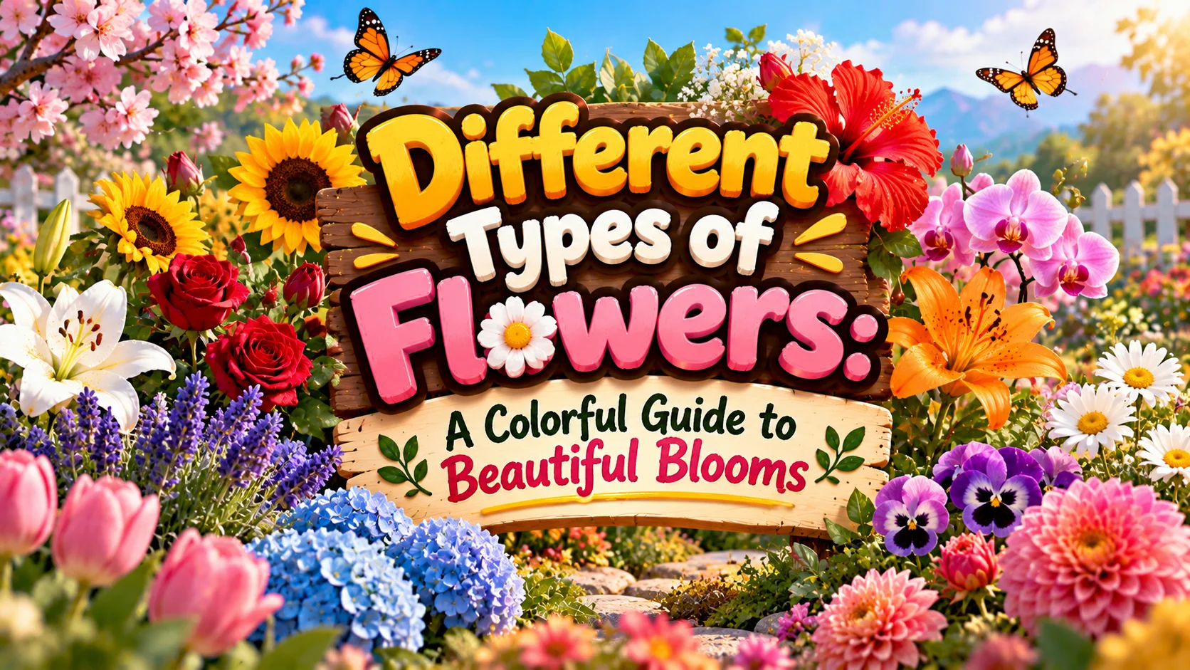 Different Types of Flowers A Colorful Guide to Beautiful Blooms