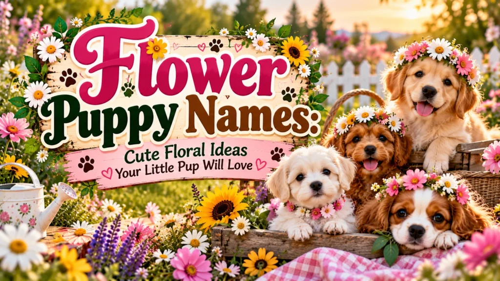 Flower Puppy Names Cute Floral Ideas Your Little Pup Will Love