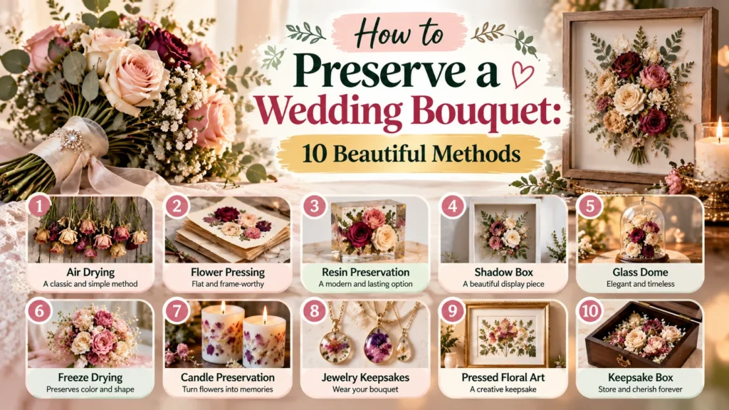 How to Preserve a Wedding Bouquet 10 Beautiful Methods