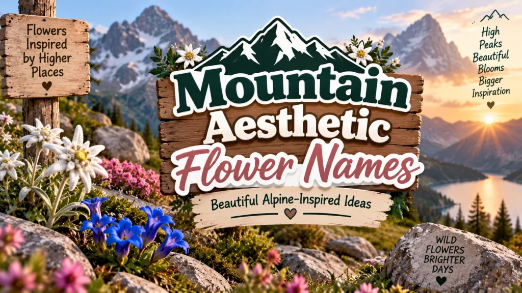 Mountain Aesthetic Flower Names Beautiful Alpine-Inspired Ideas