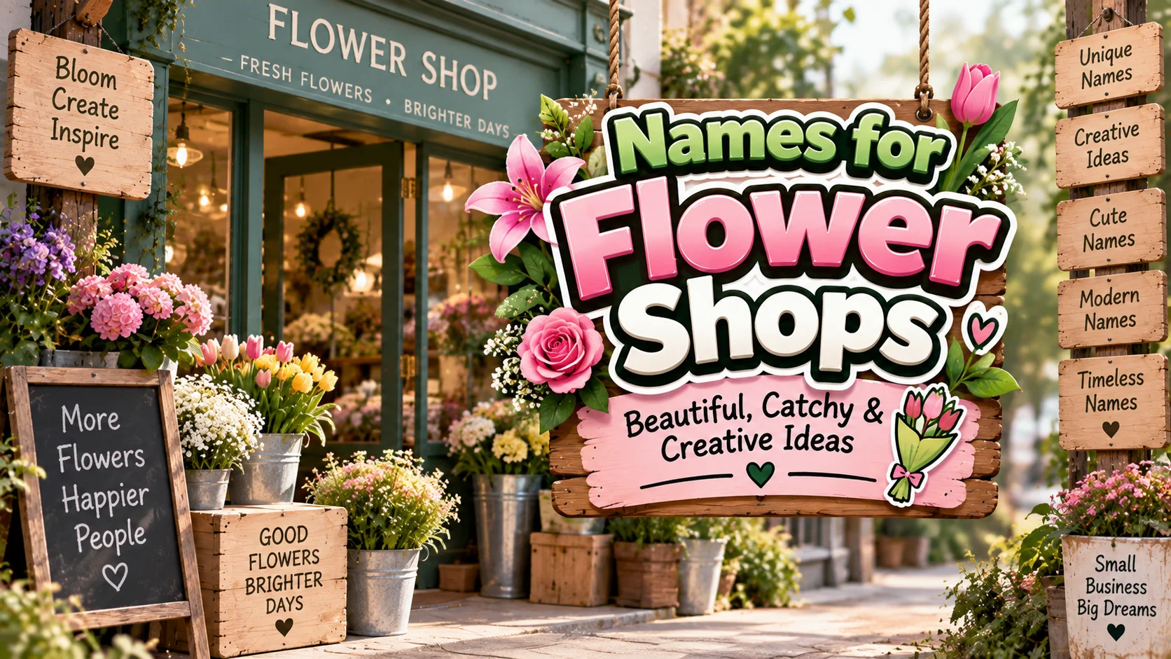 Names for Flower Shops Beautiful, Catchy & Creative Ideas💐